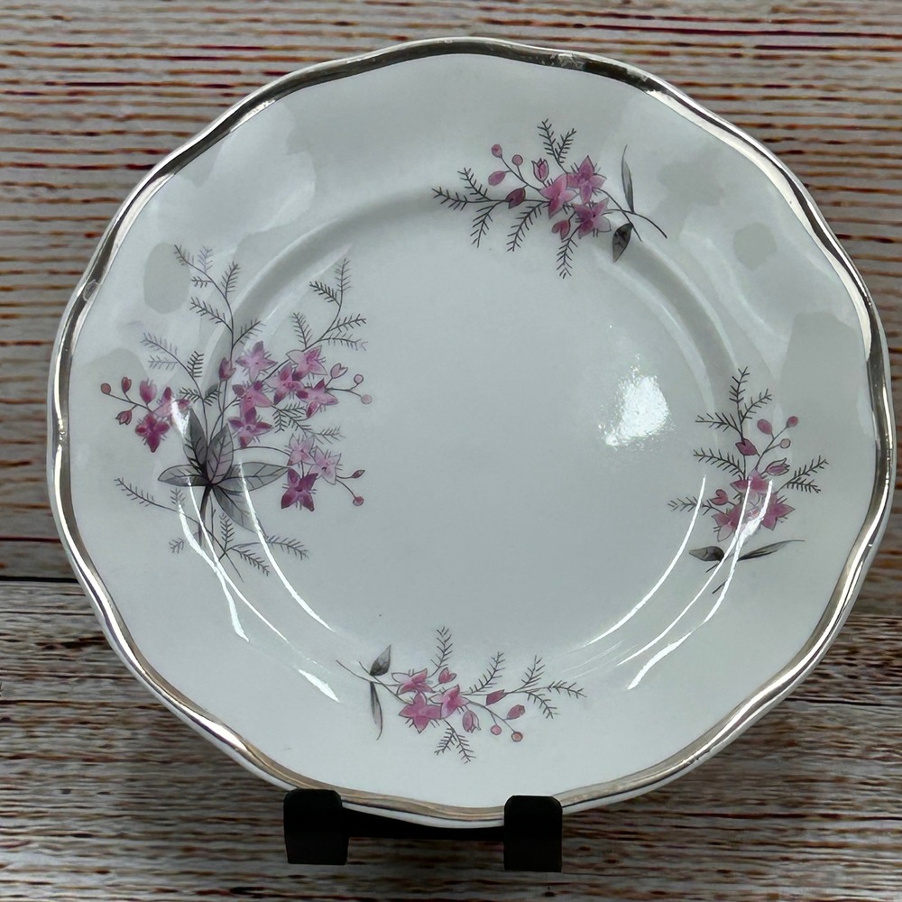 Favolina Karolina Jarolina Poland 3879 Bread‎ Dessert Silver Scalloped Floral 11